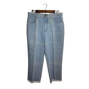 Xhilaration blue jeans size 13 light wash very high waisted mom jeans 1980s